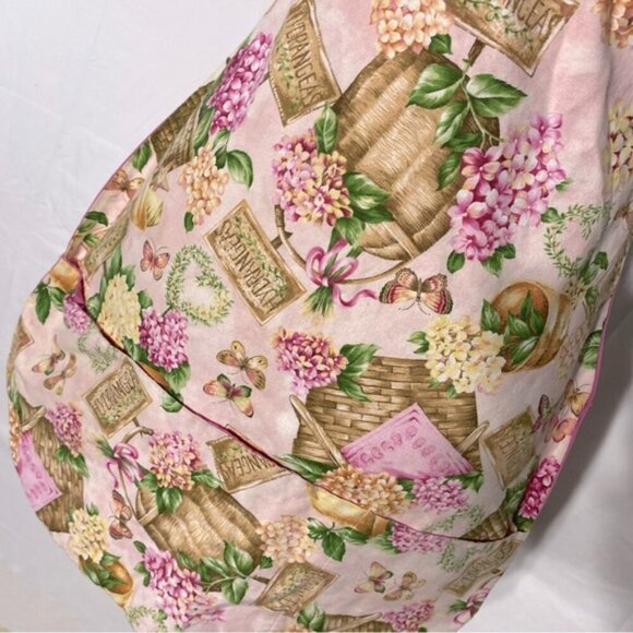 Vintage Handmade Pink Brown Gardening Apron - Picture 5 of 5